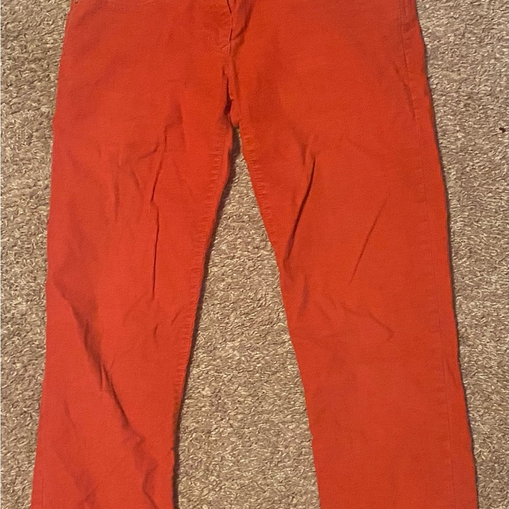 Gap 1969 always skinny red corduroy pants. Color called killer tomato. Size 28/6